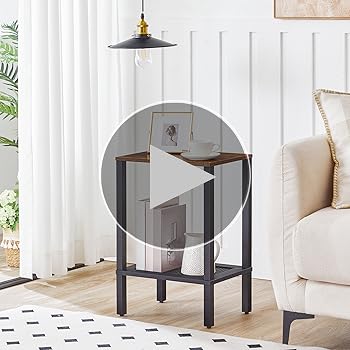 H＆O✕GeekField ML SIDE TABLE VECELO Nightstands Set of 2, Industrial Side/End Tables with